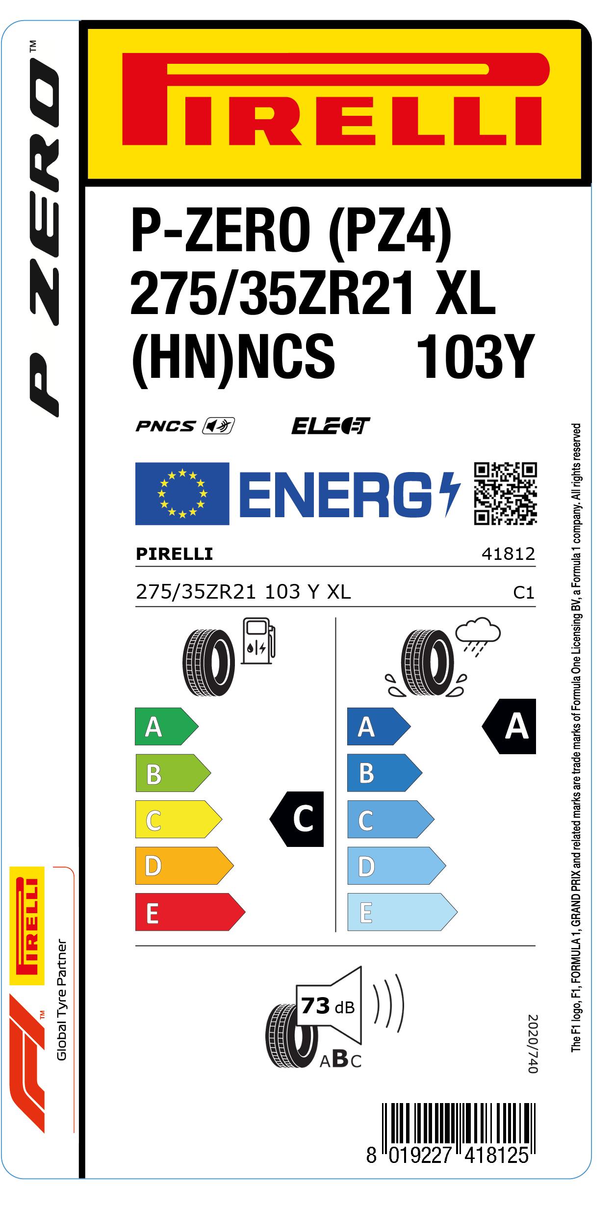 P ZERO™ (PZ4) 275/35 | Pirelli