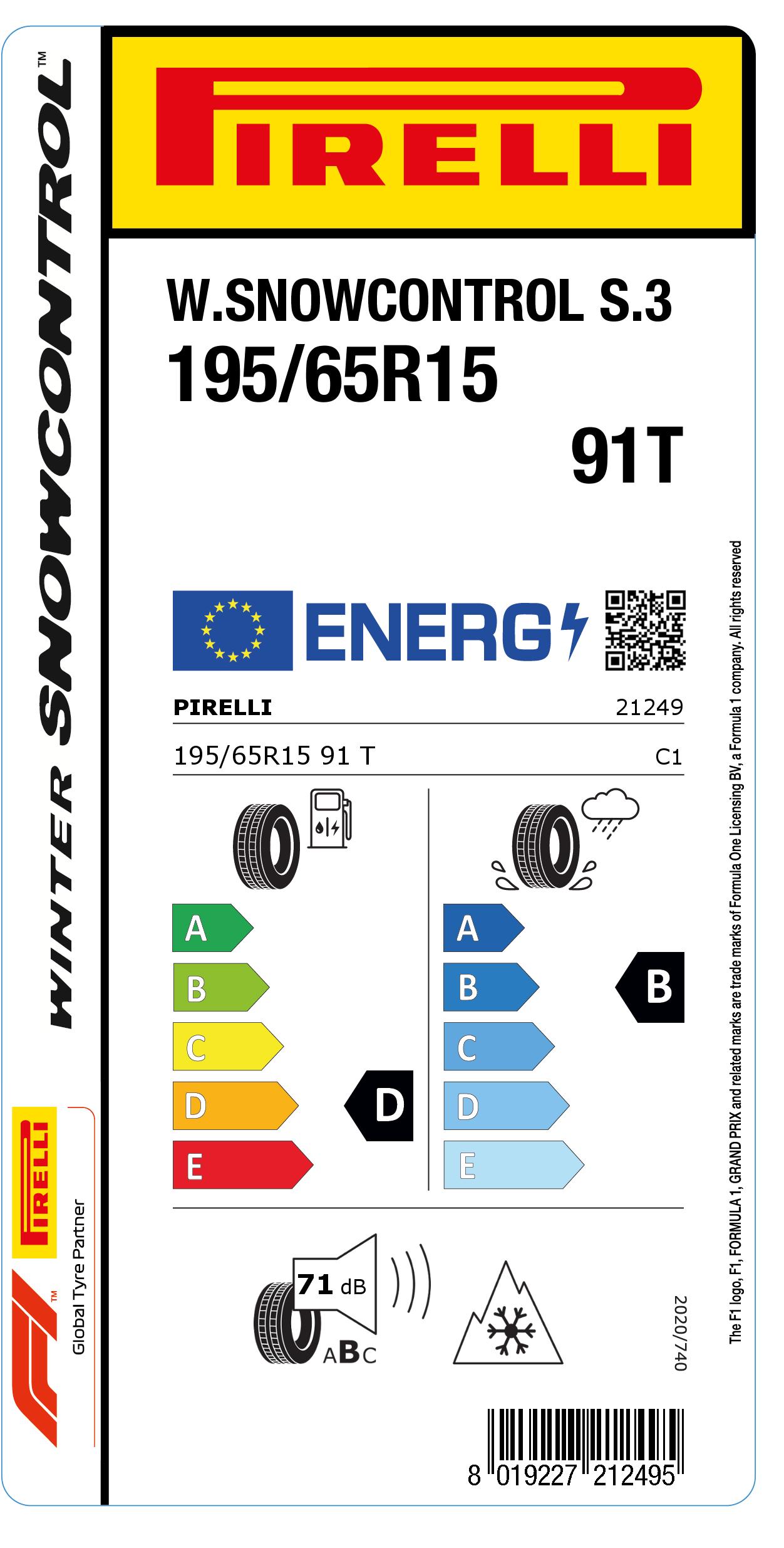 PIRELLI W190 SNOWCONTROL III  - Afbeelding 3