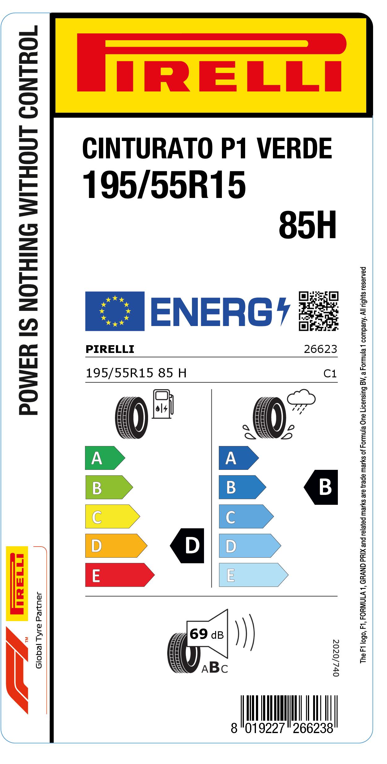 PIRELLI CINTURATO P1 VERDE - Afbeelding 3