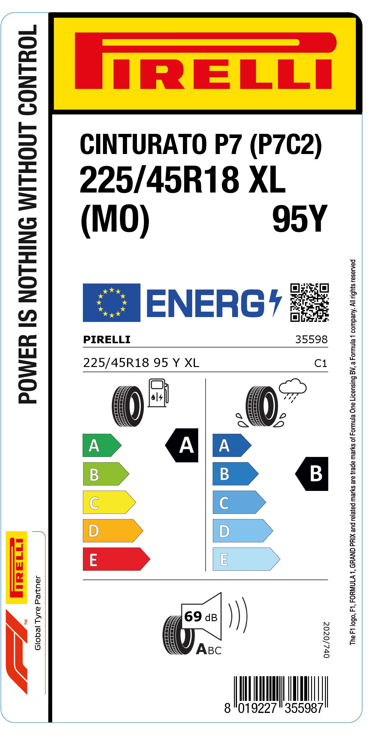 Pirelli Cinturato AS SF 3 Reifen 225/45 R18 95Y - Ganzjahresreifen