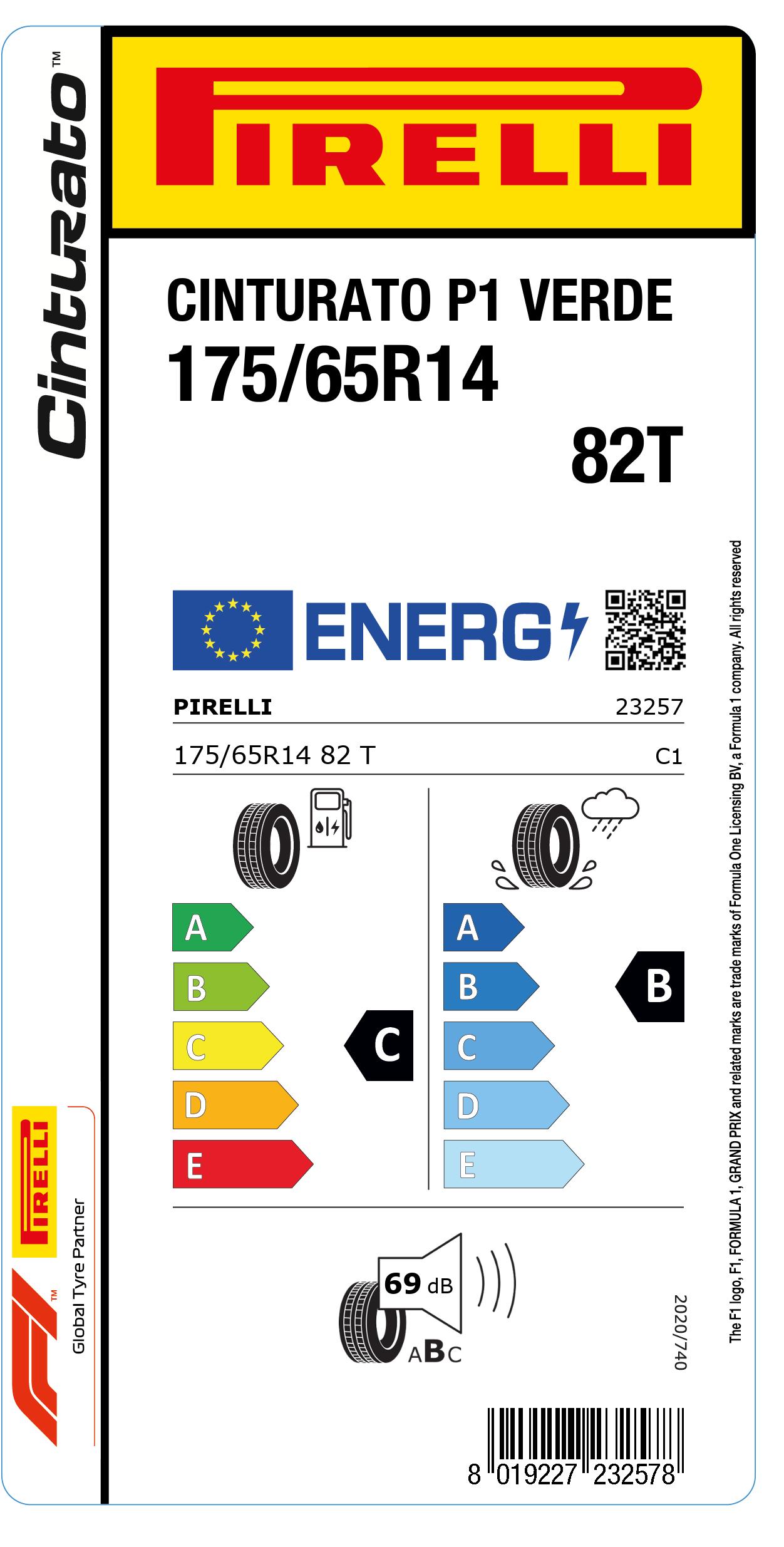 175/65R14 82T pneumatici | Pirelli