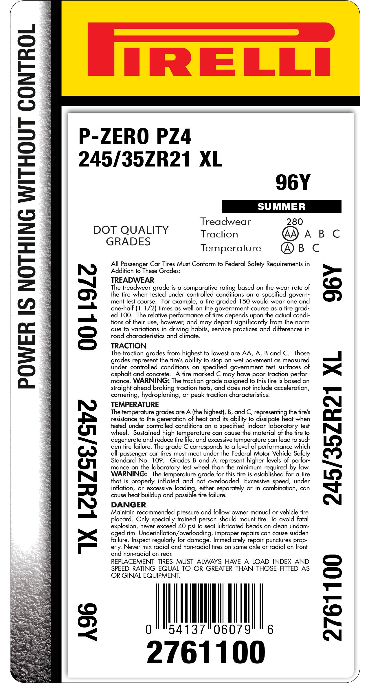P ZERO™ (PZ4) 245/35R21 99Y XL LUCID ELECT PNCS | Pirelli