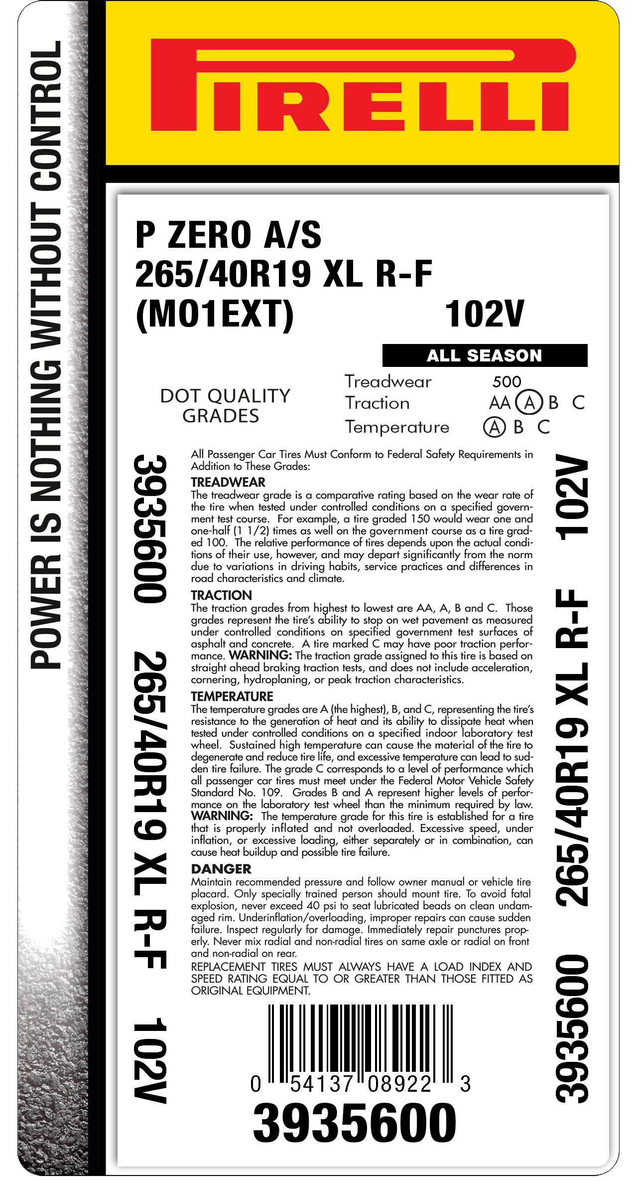 265/40r19 Size Tires: choose the best for your car | Pirelli