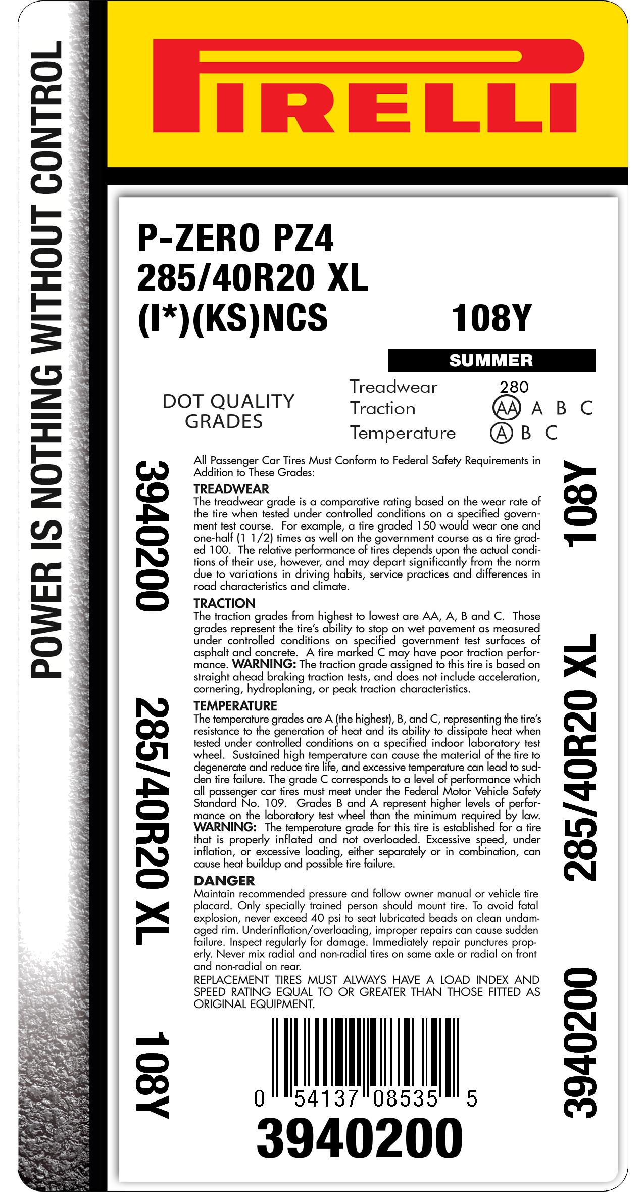 285/40r20 Size Tires: choose the best for your car | Pirelli