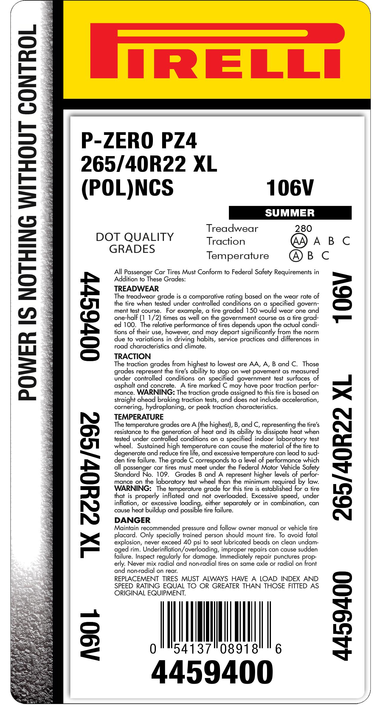 265/40r22 ELECT™ tire | Pirelli