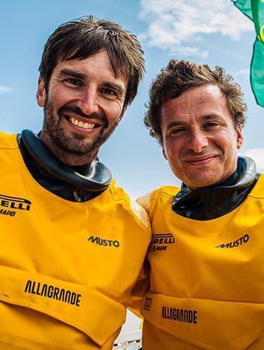 Good vibes for Ambrogio Beccaria at the Rolex Fastnet Race