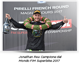 Jonathan Rea Campione del Mondo FIM Superbike 2017